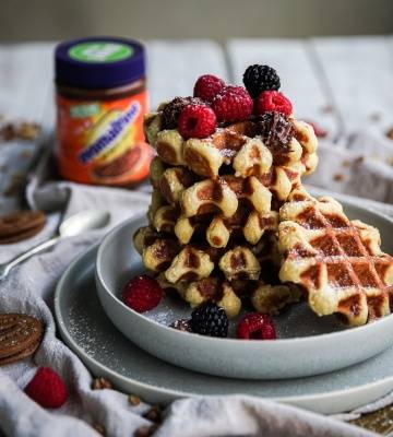 Belgische Waffeln mit Ovo Crunchy Cream
